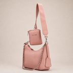Sarah Leather Sling Bag (Pebble Pink)