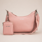 Sarah Leather Sling Bag (Pebble Pink)