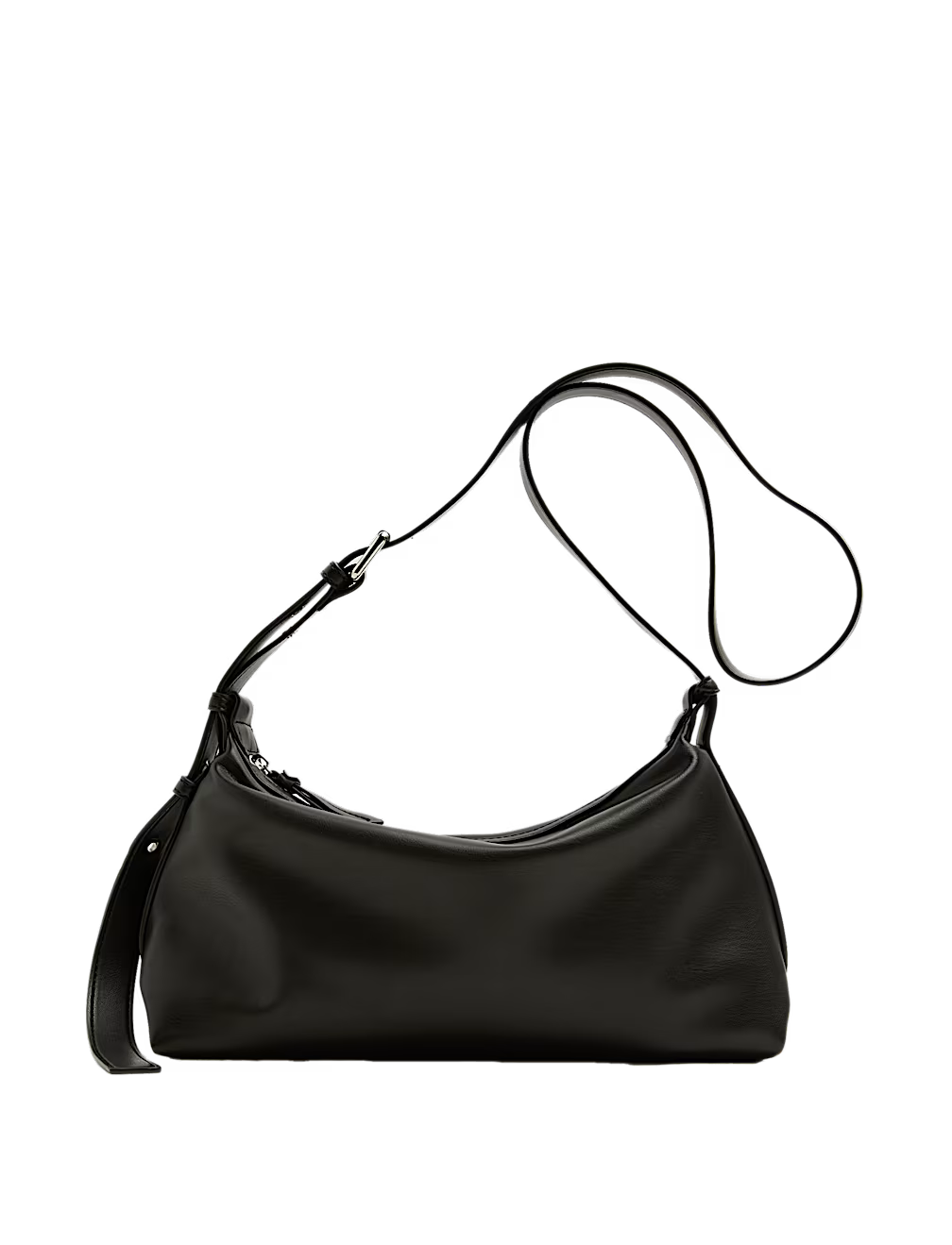 The Medusa Leather Sling Bag (Black Nappa)