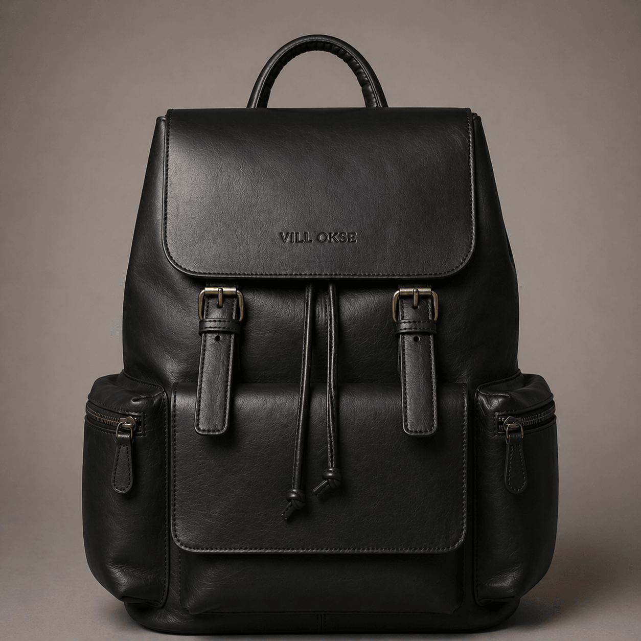 Neil Leather Backpack ( Black Nappa )