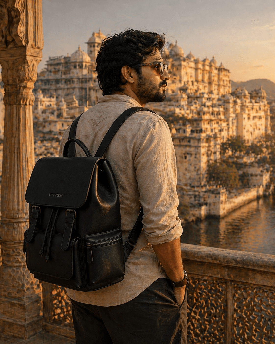 Neil Leather Backpack ( Black Nappa )