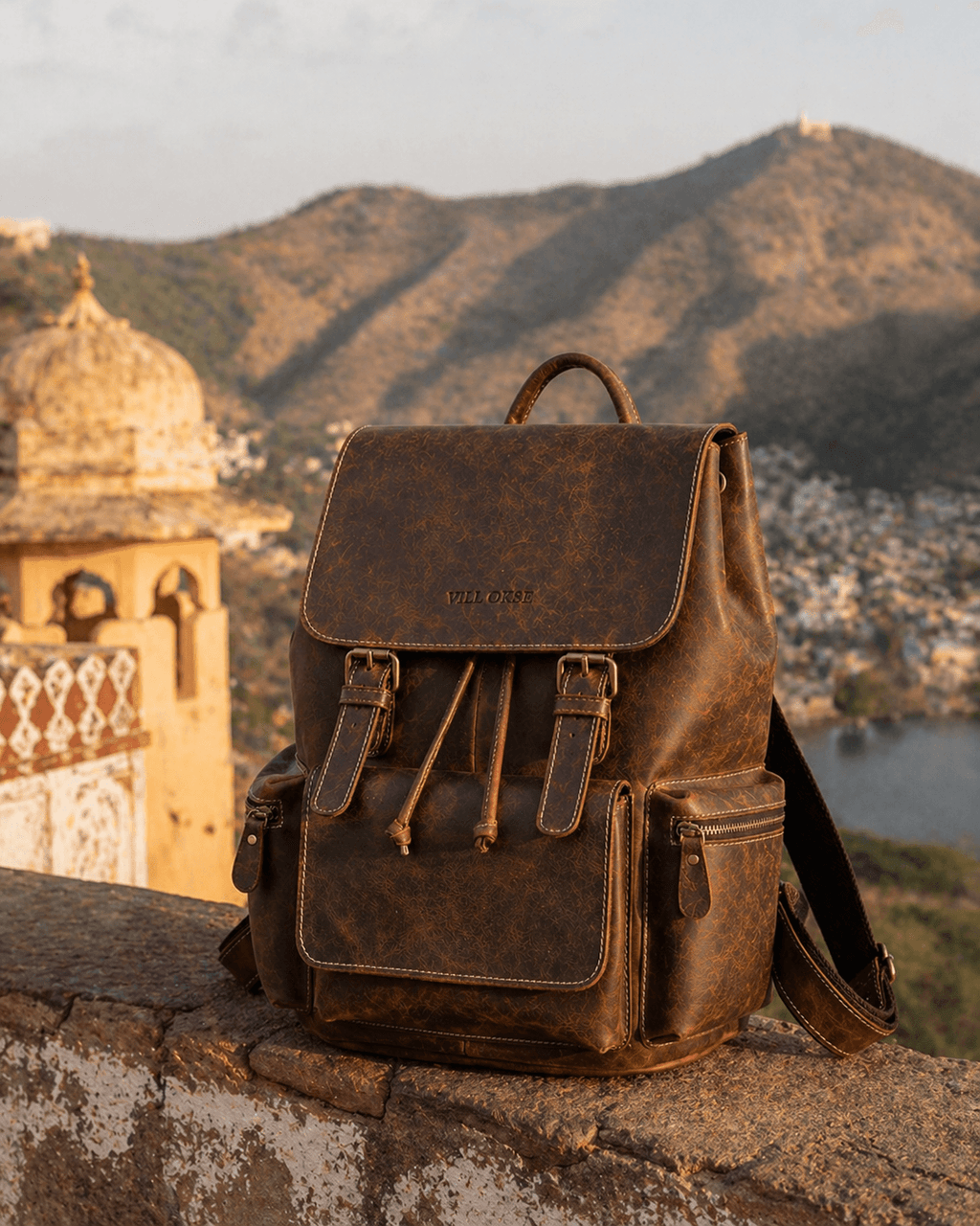 Neil Leather Backpack (Oak Brown Hunter)