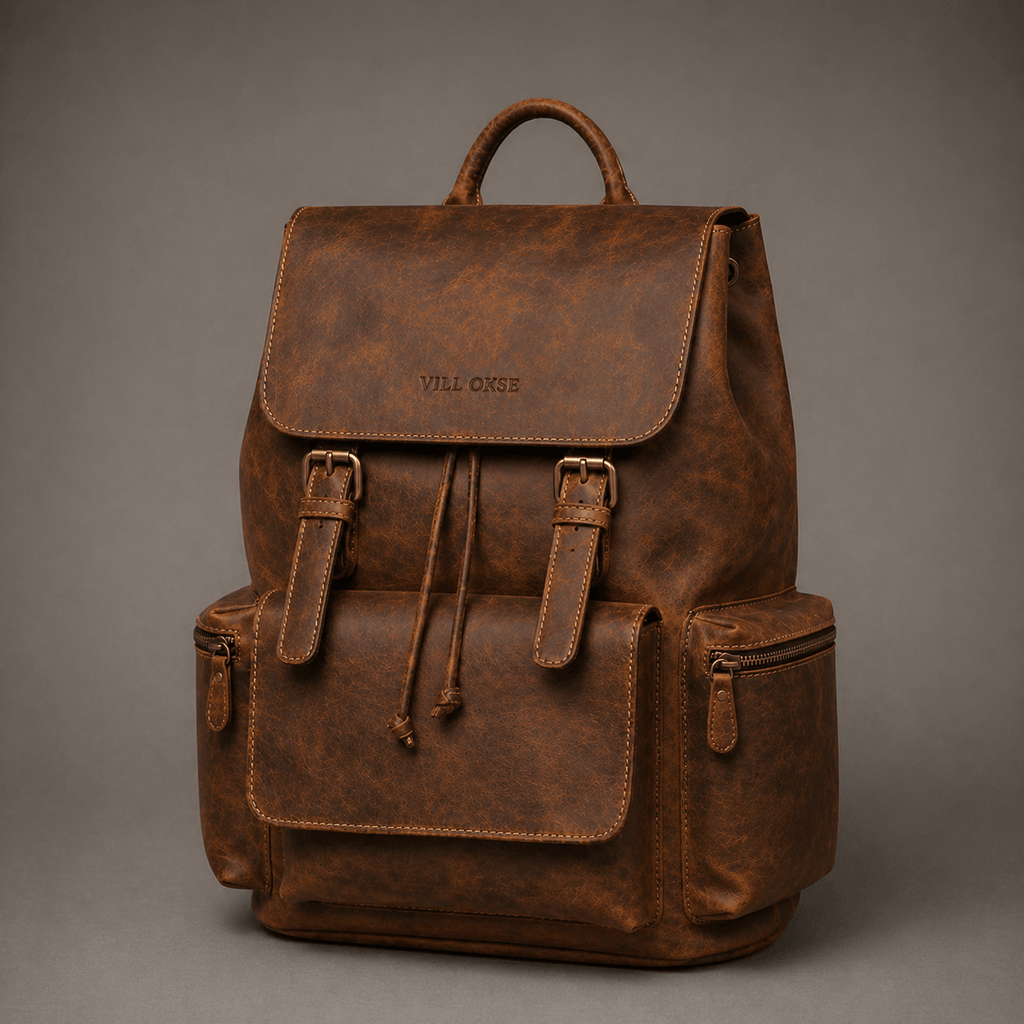 Neil Leather Backpack (Oak Brown Hunter)