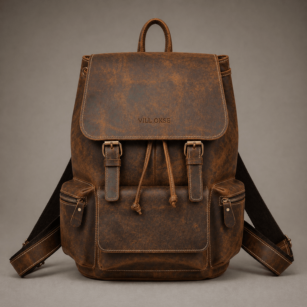 Neil Leather Backpack (Oak Brown Hunter)