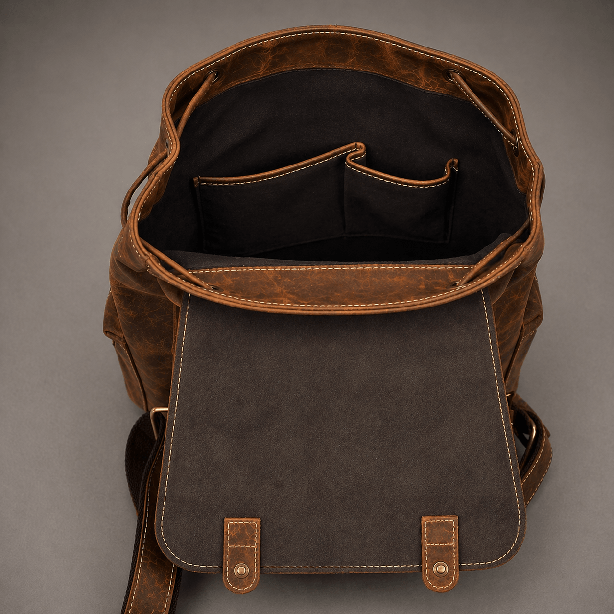 Neil Leather Backpack (Oak Brown Hunter)