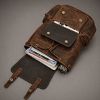 Neil Leather Backpack (Oak Brown Hunter)