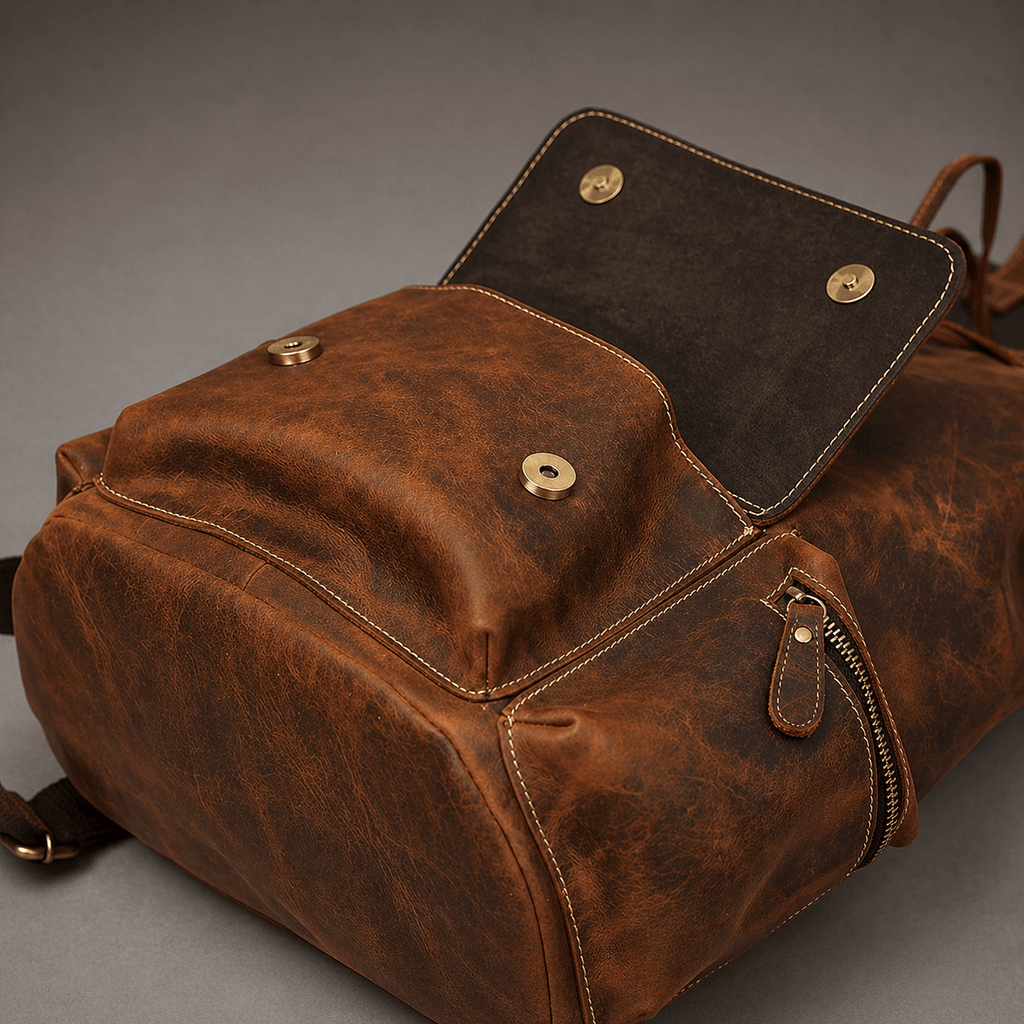 Neil Leather Backpack (Oak Brown Hunter)