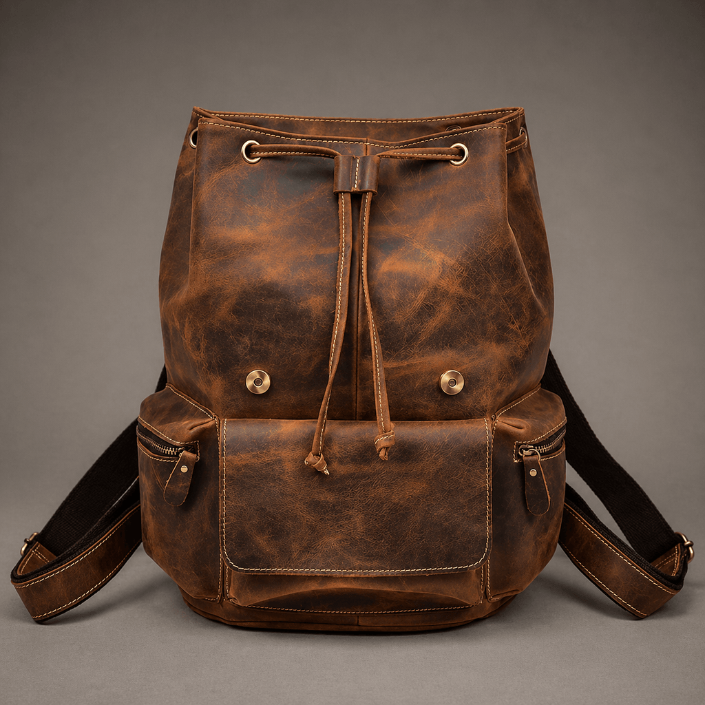 Neil Leather Backpack (Oak Brown Hunter)