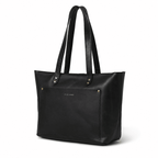 Work Leather Tote Bag (Black Nappa)
