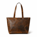 Work Leather Tote Bag (Oak Brown Hunter)