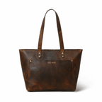 Work Leather Tote Bag (Oak Brown Hunter)