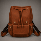 Neil Leather Backpack (Cognac Oil Pull-Up)