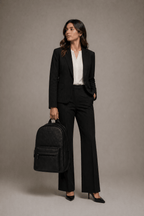 Noir Leather Backpack (Black Nappa)
