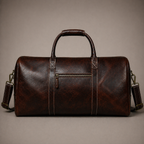 Traveler Leather Weekender Bag (Brown Oil Pull-Up)