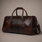 Traveler Leather Weekender Bag (Brown Oil Pull-Up)