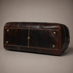 Traveler Leather Weekender Bag (Brown Oil Pull-Up)