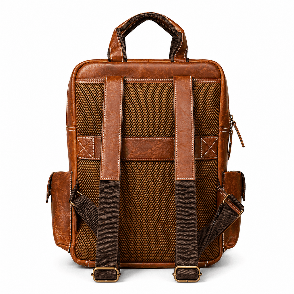 Adventurer Leather Backpack (Cognac Oil Pull-Up)
