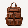 Adventurer Leather Backpack (Cognac Oil Pull-Up)