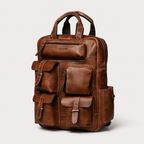 Adventurer Leather Backpack (Cognac Oil Pull-Up)