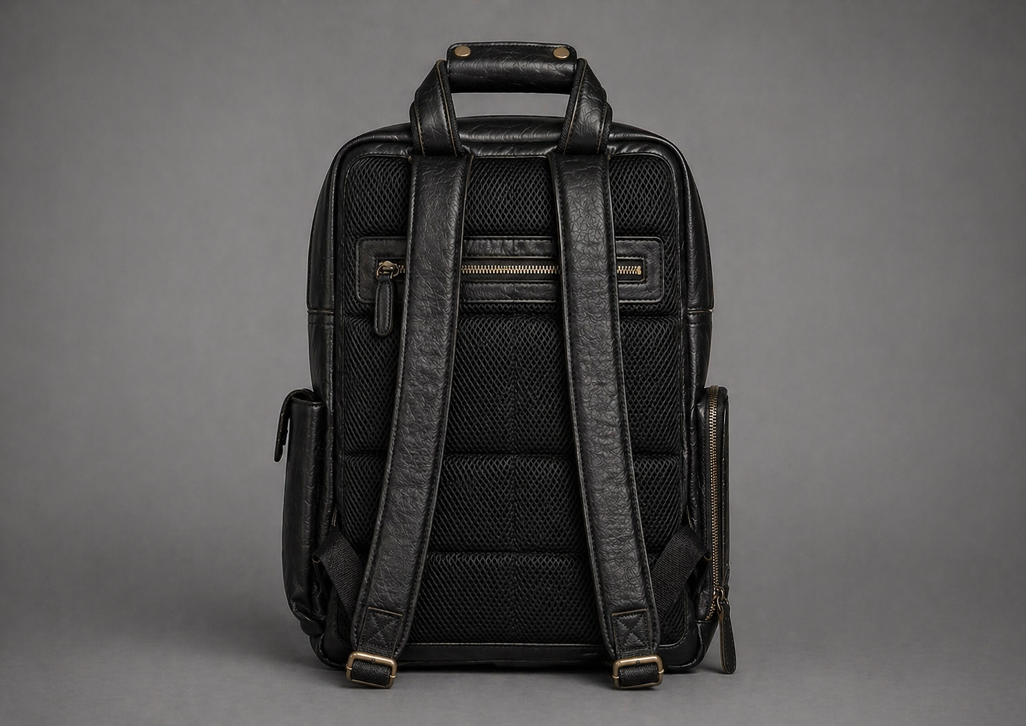 RUDY LEATHER BACKPACK ( BLACK NAPPA )