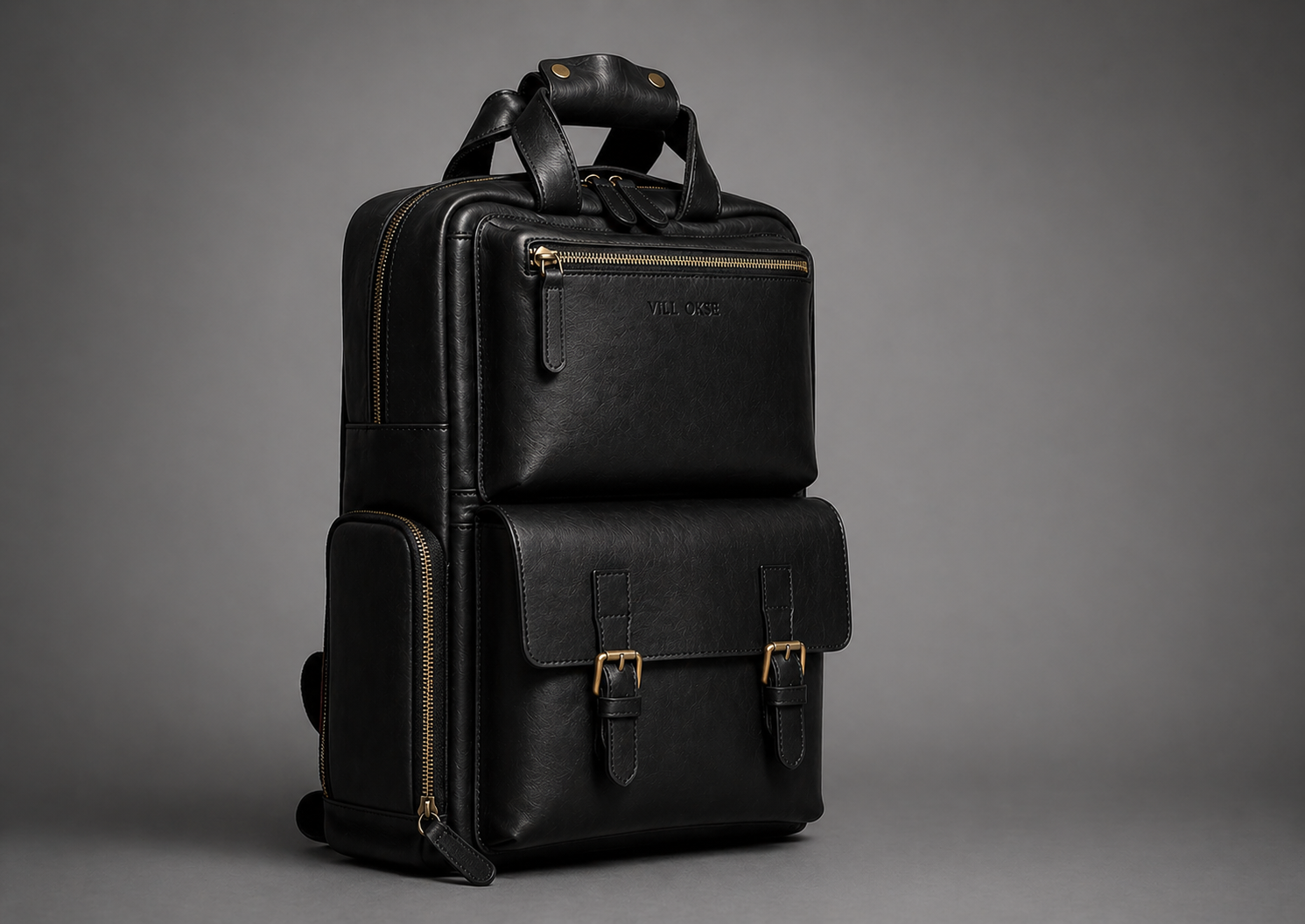 RUDY LEATHER BACKPACK ( BLACK NAPPA )