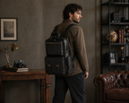 RUDY LEATHER BACKPACK ( BLACK NAPPA )