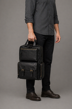 RUDY LEATHER BACKPACK ( BLACK NAPPA )