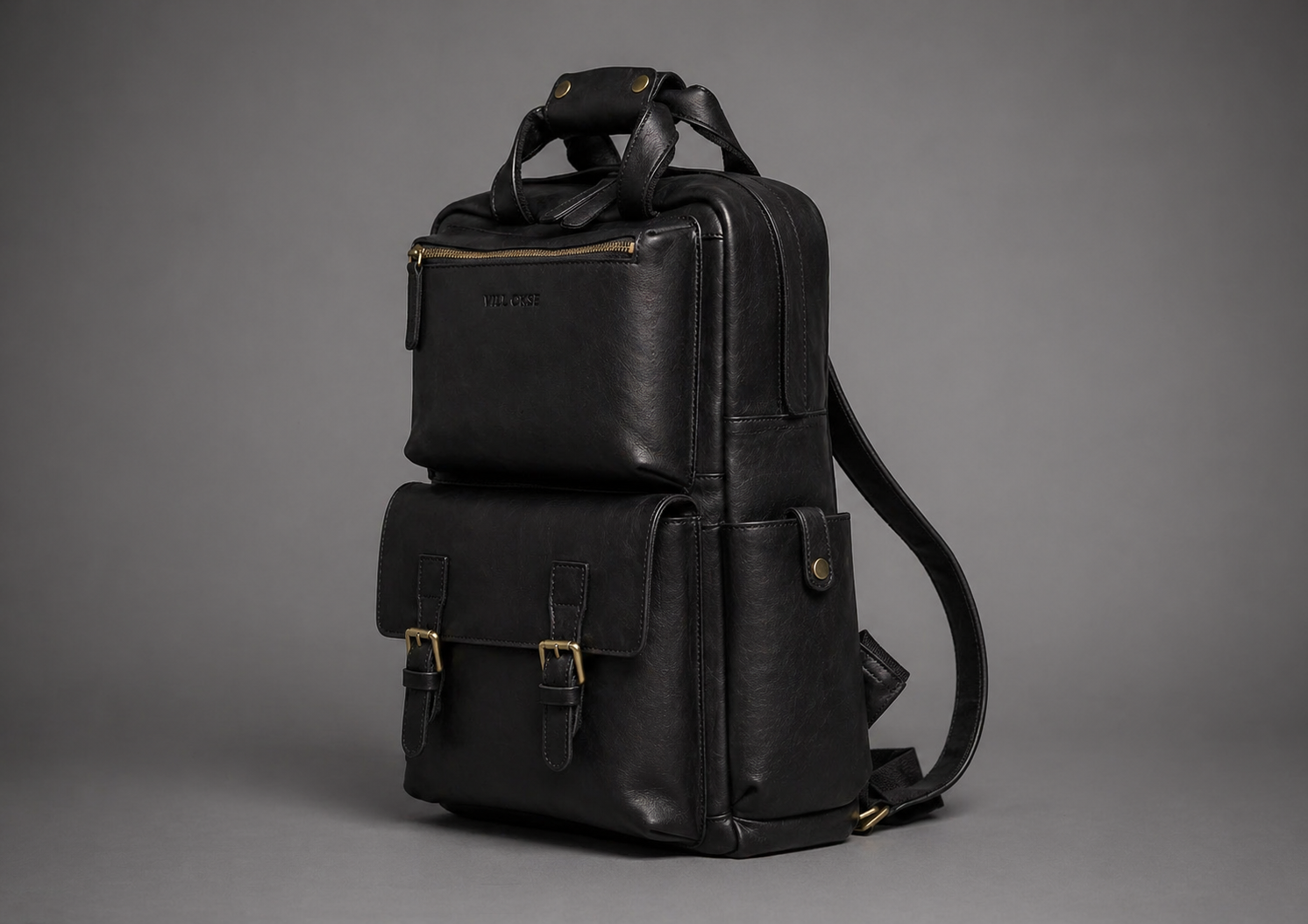 RUDY LEATHER BACKPACK ( BLACK NAPPA )