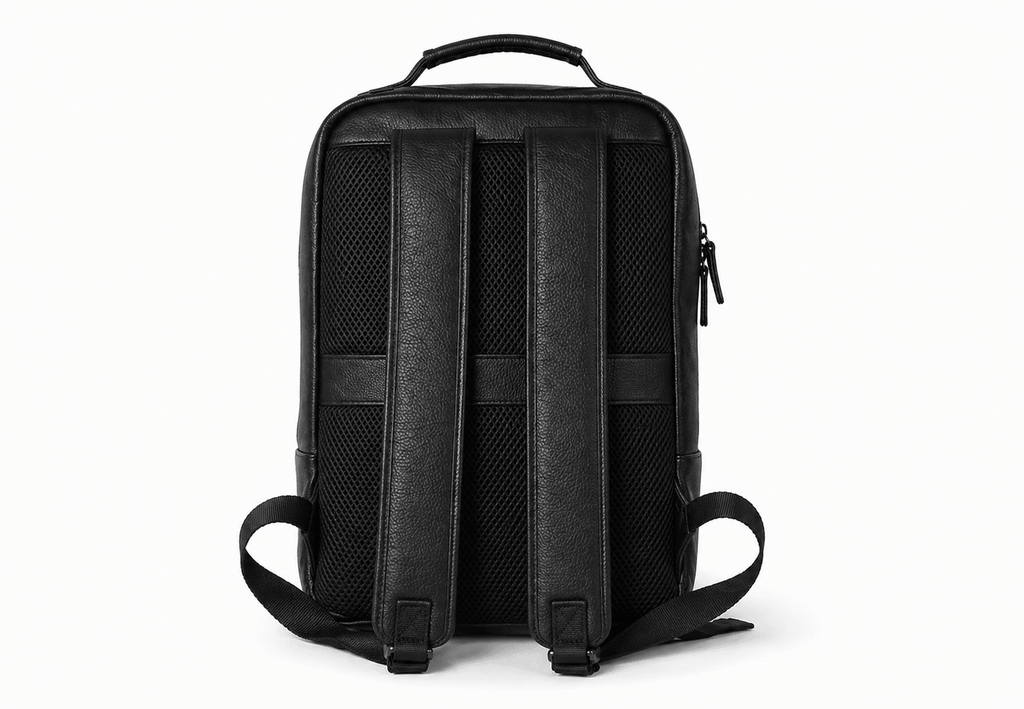 The Atlas Leather Backpack by VILL OKSE Frontside