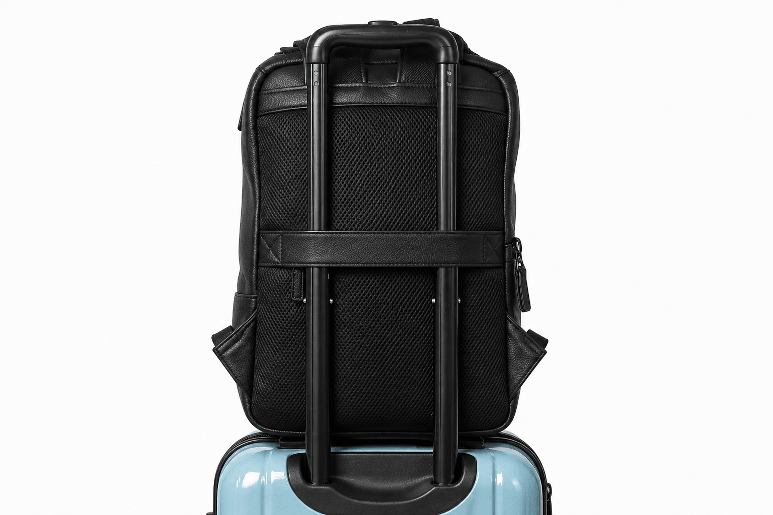 The Atlas Leather Backpack by VILL OKSE from backside full