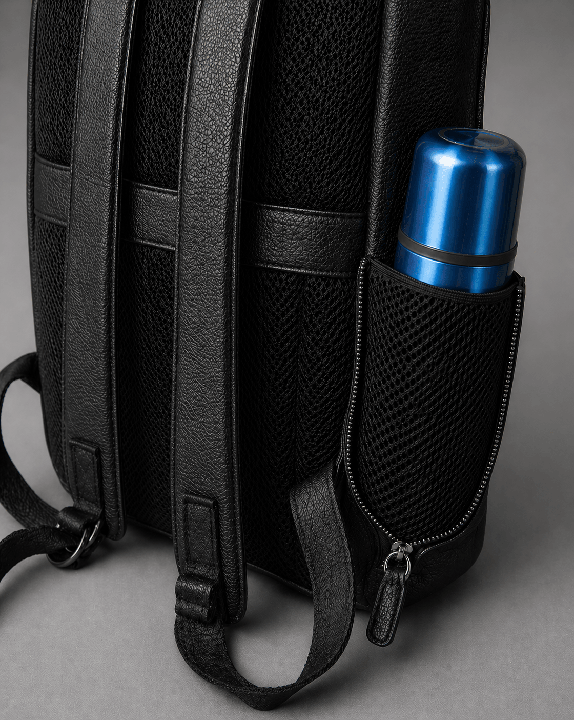 The Atlas Leather Backpack by VILL OKSE from side