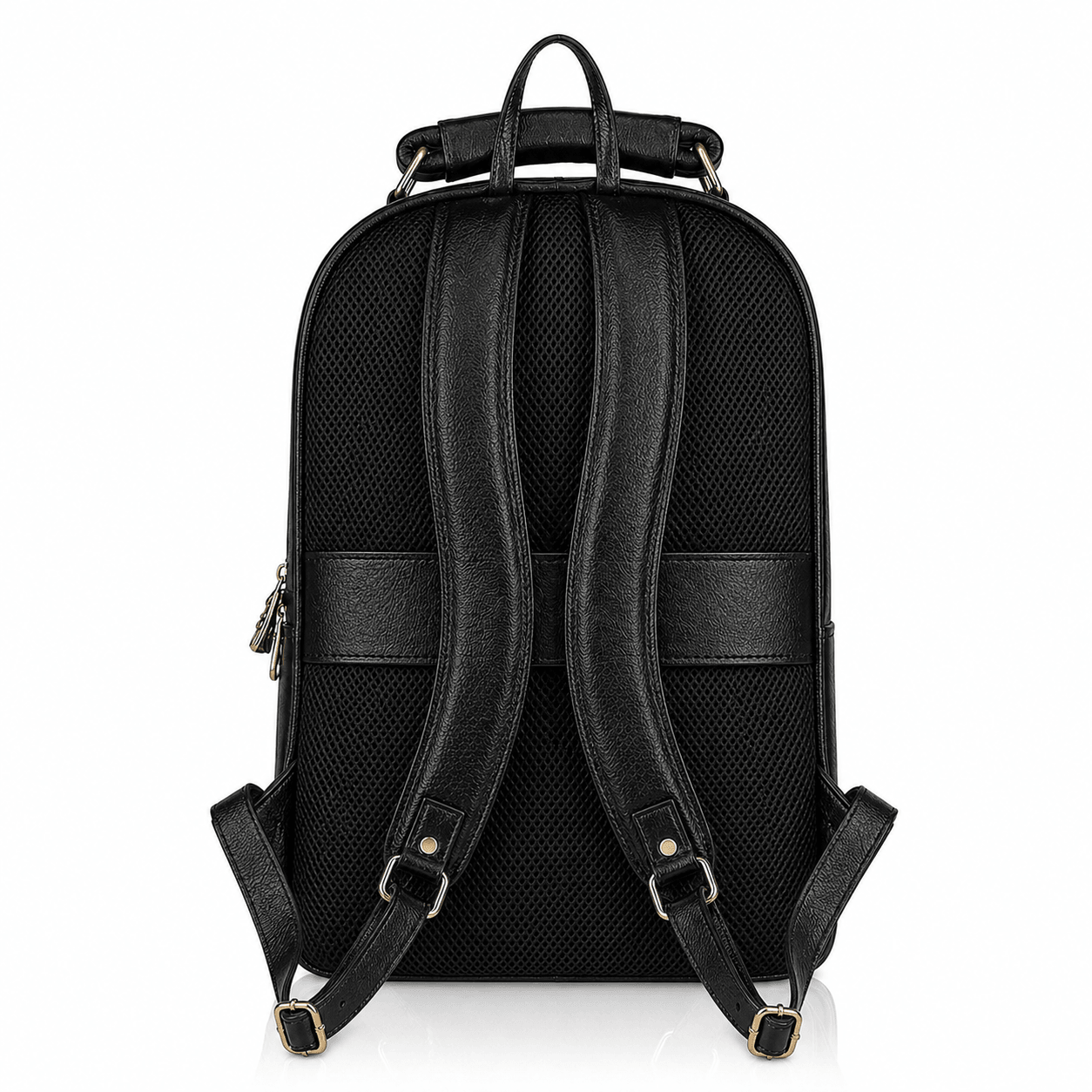 The Bavaria Leather Backpack in Black NDM by VILL OKSE