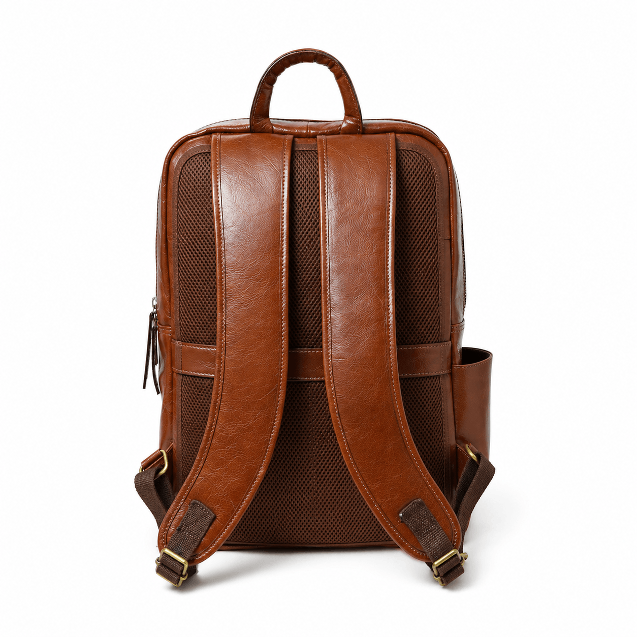 The Trek Leather backpack by VILL OKSE backside