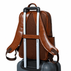 The Trek Leather backpack by VILL OKSE full backside