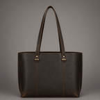 Ava Leather Tote Bag (Oak Brown Hunter)