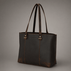 Ava Leather Tote Bag (Oak Brown Hunter)