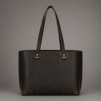 Ava Leather Tote Bag (Oak Brown Hunter)