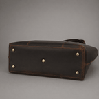 Ava Leather Tote Bag (Oak Brown Hunter)