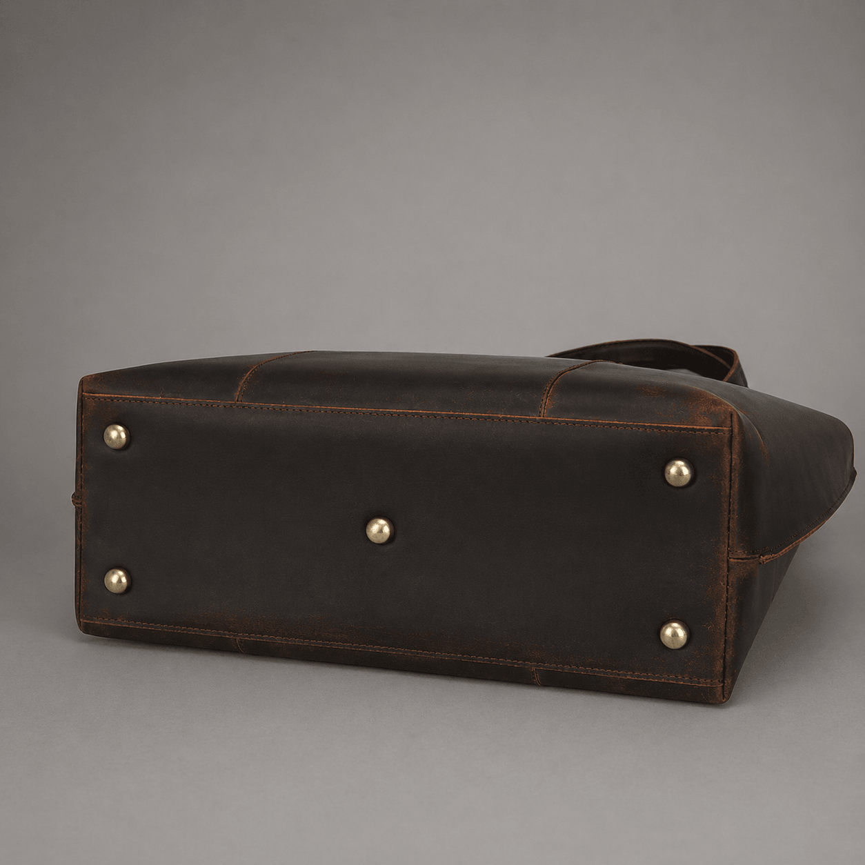 Ava Leather Tote Bag (Oak Brown Hunter)