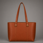 AVA LEATHER TOTE BAG ( COGNAC NAPPA )
