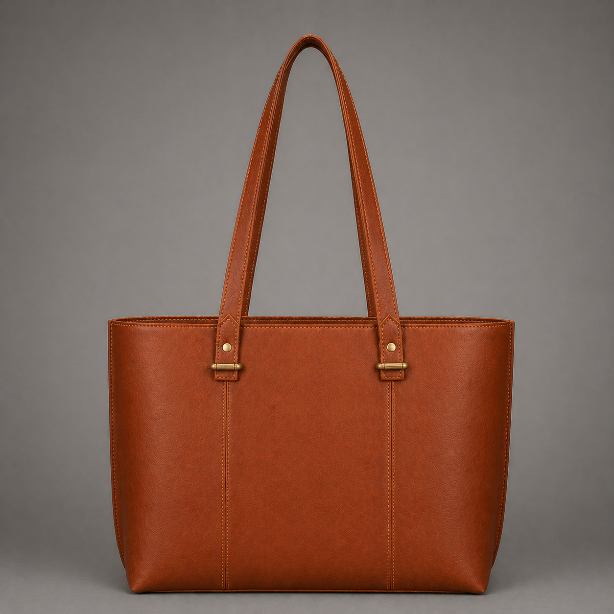 AVA LEATHER TOTE BAG ( COGNAC NAPPA )