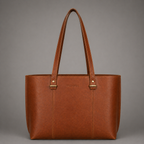AVA LEATHER TOTE BAG ( COGNAC NAPPA )
