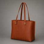AVA LEATHER TOTE BAG ( COGNAC NAPPA )