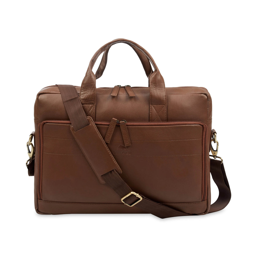 brand-cognac-nappa-leather-laptop-bag-front-with-shoulder-strap - VILL OKSE