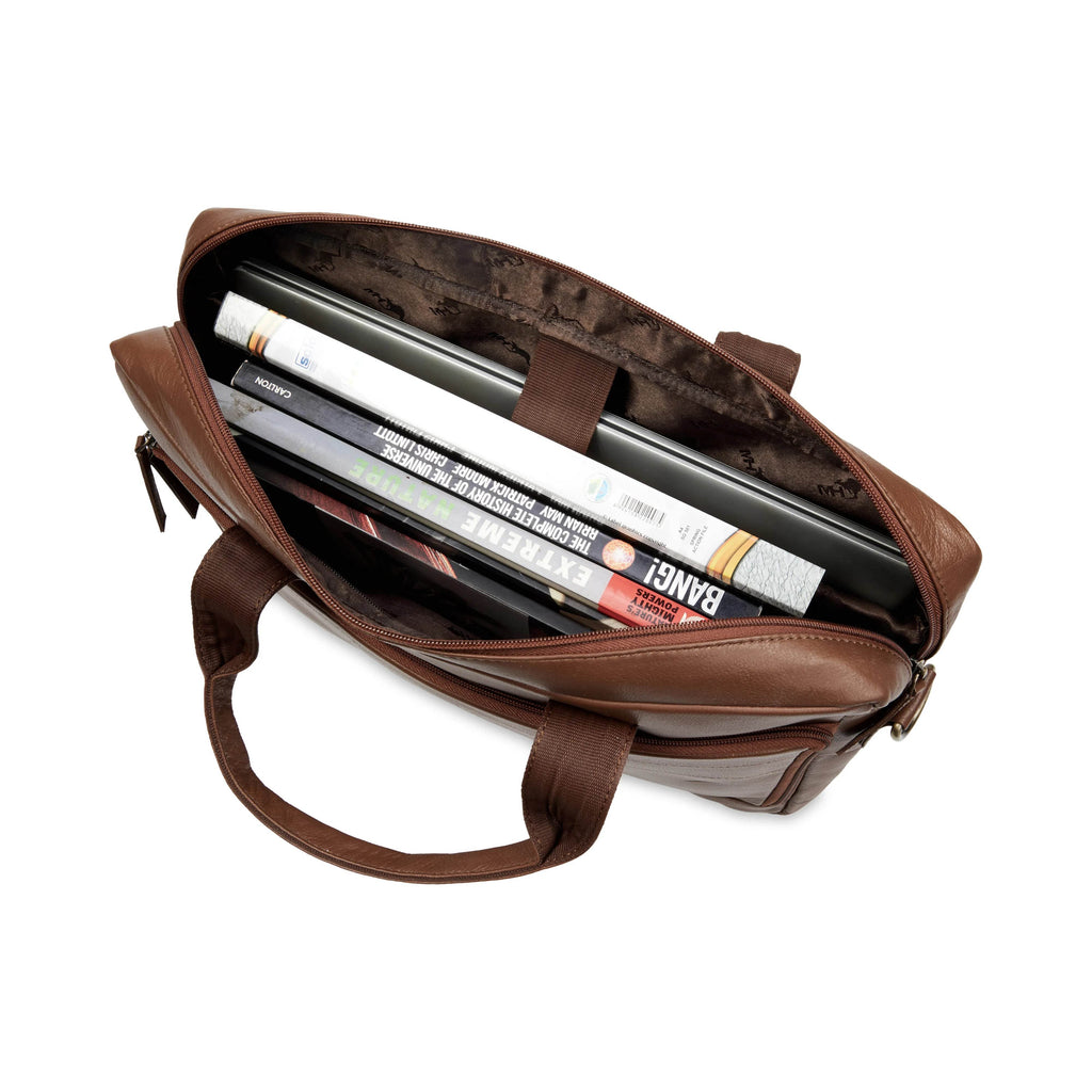 brand-cognac-nappa-leather-laptop-bag-top-view-filled-with-laptop - VILL OKSE