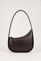 HAREEM LEATHER MOON BAG ( COFFEE BROWN )