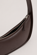 HAREEM LEATHER MOON BAG ( COFFEE BROWN )