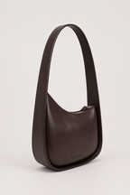 HAREEM LEATHER MOON BAG ( COFFEE BROWN )