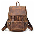 The Neil - Genuine Leather Backpack - Oak Brown Hunter - VILL OKSE