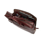 leather-laptop-bag-brown-open-top-with-tablet-and-accessories - VILL OKSE